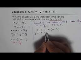 Point Slope Form For Parallel Lines