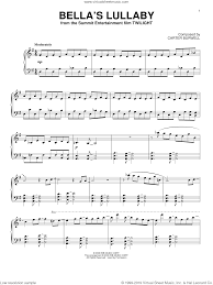 This is free piano sheet music for bella's lullaby, twilight provided by easymusicnotes.com. Burwell Bella S Lullaby Sheet Music Intermediate For Piano Solo