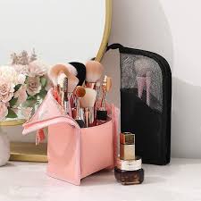 makeup brush organizer bag travel