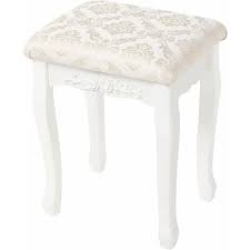 woltu white dressing table stool soft