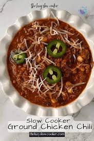 Slow Cooker Ground Chicken Chili Recipes gambar png