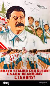 Affiche de propagande stalin Banque de photographies et d'images à haute  résolution - Alamy
