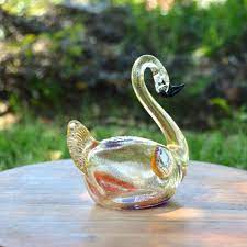 Murano Glass Swan Decorative Figurine