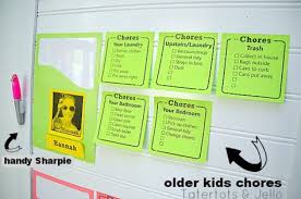 Make A Post It Note Chore Chart With Free Printables