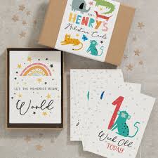 baby milestone cards mats