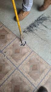 floor tiles is dangerous remove it
