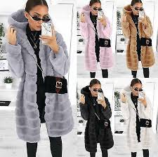 Women Winter Coat Jacket Luxury Faux