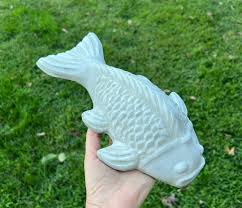 Koi Fish Concrete Garden Statue