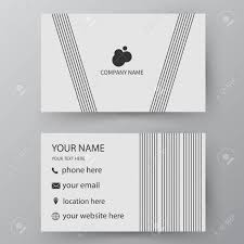Modern Presentation Card With Company Logo Vector Business Card