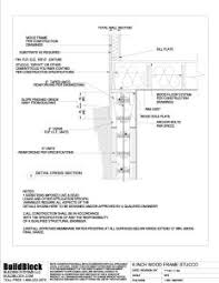 bbdt600 6 inch wood frame stucco dwg