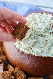 pumpernickel bread and spinach dip recipe