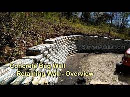 Concrete Bag Retaining Wall Basic