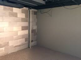 painted cinder block basement remodel