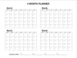 Free 6 Month Calendar Template