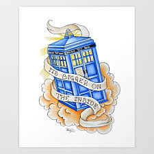Doctor Who Tardis Art Print By