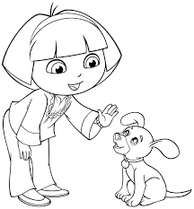 Dora Coloring Pages Image Cartoon The Explorer And Friends For 1181