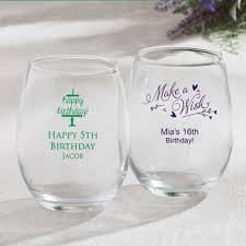 Personalized 15oz Stemless Wine Glasses