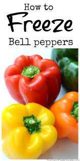 how to freeze bell peppers southern