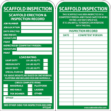 Nmc Rpt225b Safety Sign Tags Scaffold Released For Access