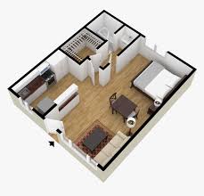 Small House Plan 2 Bedroom 3d Hd Png