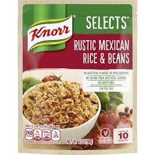 side dish rustic mexican rice beans