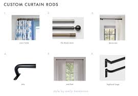 our favorite curtain rods organized by