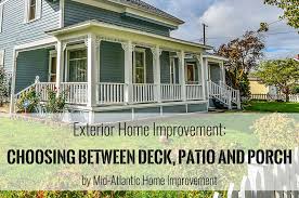 Exterior Home Improvement Deck Vs