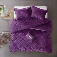 Good Quality Purple Velvet Bedding Set