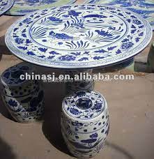 Chinese Porcelain Garden Table And
