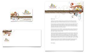 Editing letterhead template with logo. Church Youth Group Business Card Letterhead Template Word Publisher