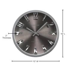 Steel Dimension Wall Clock 99530