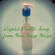 liquid castile soap from bar soap