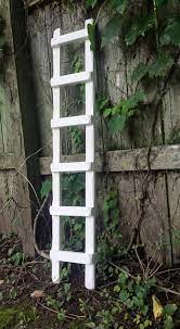 Primitive Country White Ladder Rustic