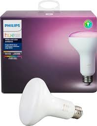 Best Buy Philips Hue White And Color Ambiance Br30 Wi Fi Smart Led Floodlight Bulb Multicolor 468942
