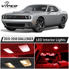 Details About 2015 2018 Dodge Challenger Red Led Interior Lights Package Kit
