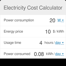 electricity cost calculator
