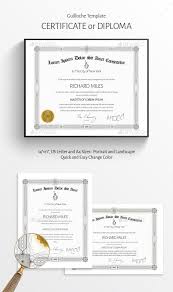 Fully Editable And Layered Vector Template Of Certificate Or
