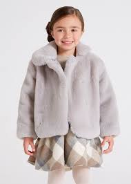 May Grey Faux Fur Coat 4483
