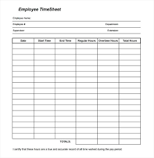 Time Card Excel Template Blank Time Card Template With 9 Free