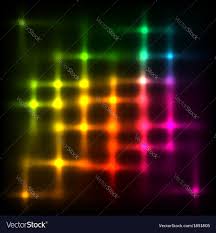 Rainbow Disco Lights Abstract Background