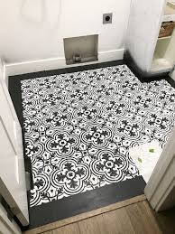 Vinyl flooring is synthetic, manufactured using chemicals such as pvc, which is toxic. How To Paint Vinyl Floors Cement Tile Look Cherished Bliss