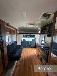rv interior before and after remodeling