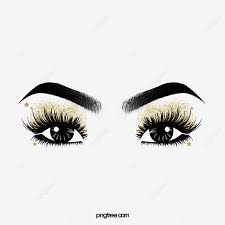 eye makeup png image hand painted