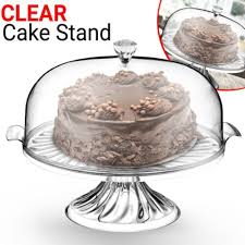 Clear Plastic Cake Dome Cake Stand