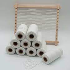 white pure cotton loom warp thread yarn