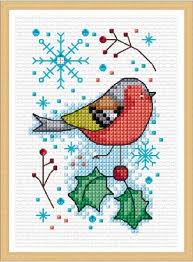Seasonal Birds Winter Chaffinch Cross Stitch Chart