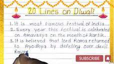 20 lines on Diwali in English | Diwali essay 20 lines| Deepawali ...
