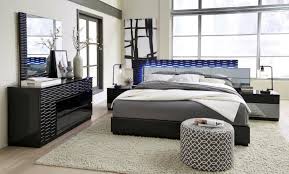 Browse our selection of bedroom furniture packages. Global Manhattan Bedroom Set In Black Finish With Led Lights