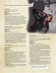 How to create a good spell? New Spells For Arcane Tricksters Dnd Unleashed A Homebrew Expansion For 5th Edition Dungeons And Dragons