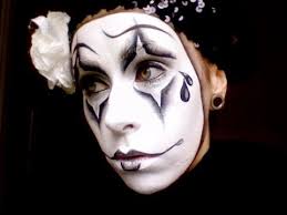 pierrot sad clown mime makeup